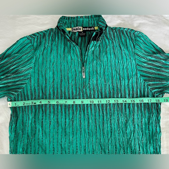 Jamie Sadock Green and Black Patterned Golf Shirt - Picture 8 of 8